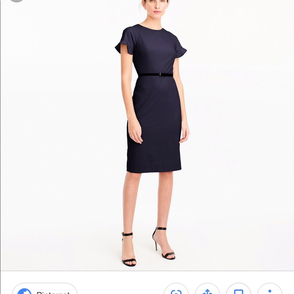 J Crew Ruffle sleeve dress